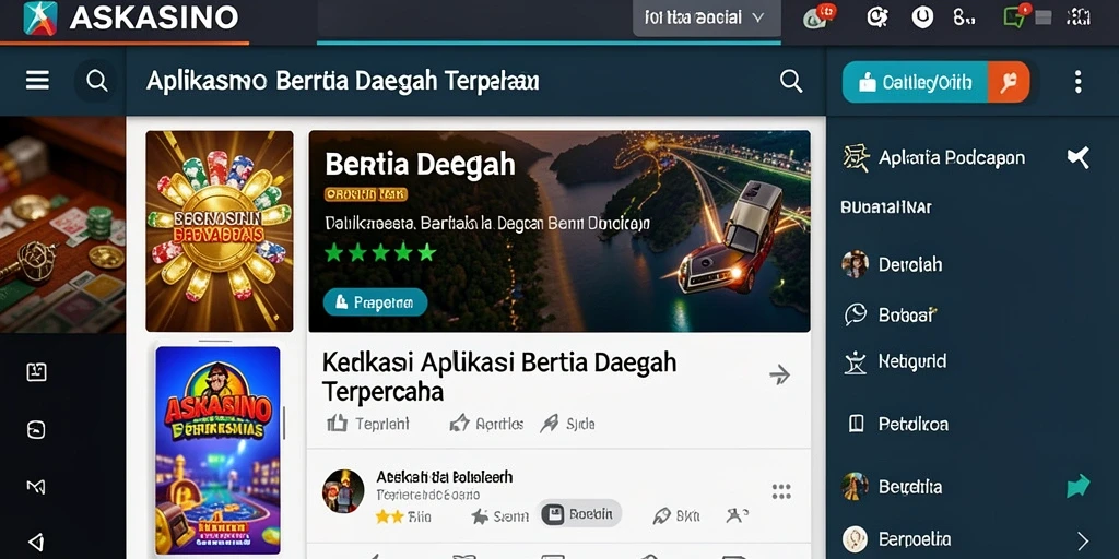 Tampilan antarmuka ASKASINO yang menarik dan informatif.
