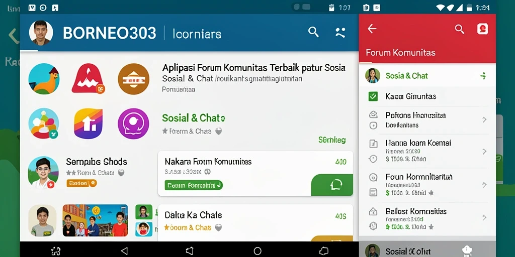 Tampilan antarmuka pengguna BORNEO303 yang interaktif dan menarik.