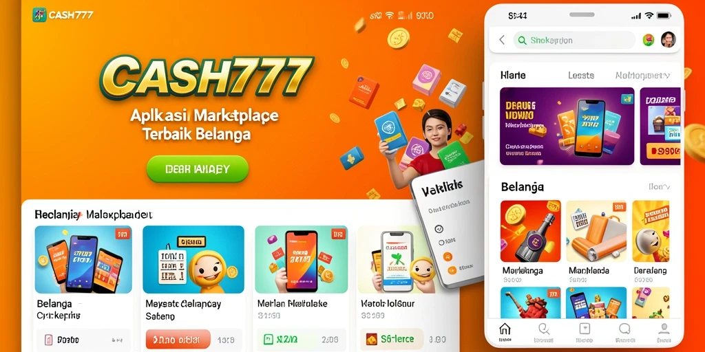 Tampilan antarmuka aplikasi CASH777 yang user-friendly dan efisien.