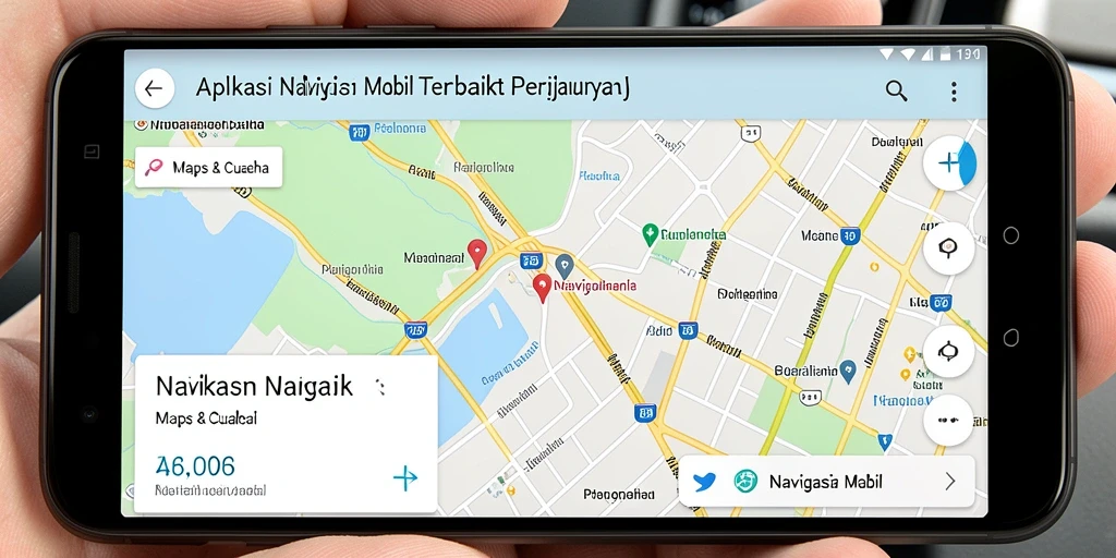 Antarmuka D06 yang intuitif dan informatif untuk Navigasi Mobil.