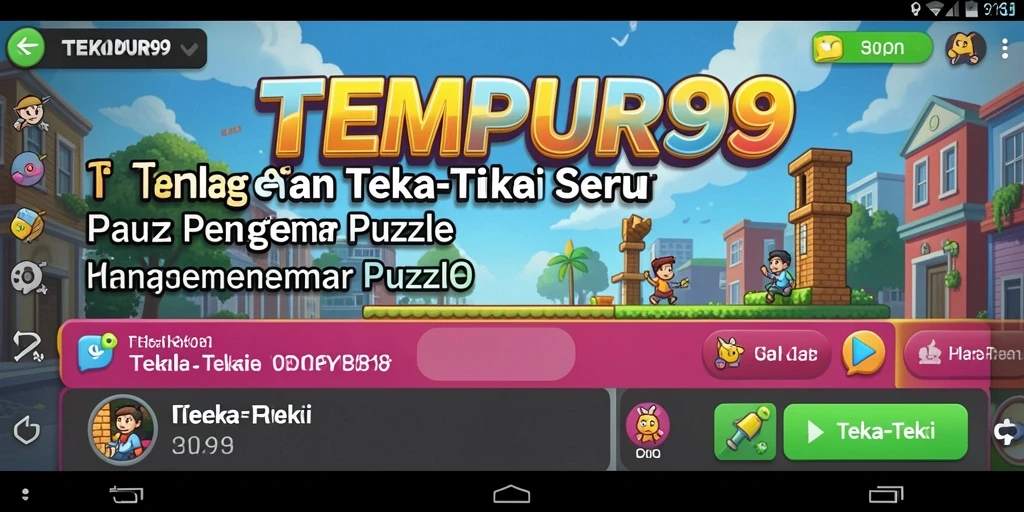 Antarmuka permainan TEMPUR99 dengan variasi Teka-Teki menarik.