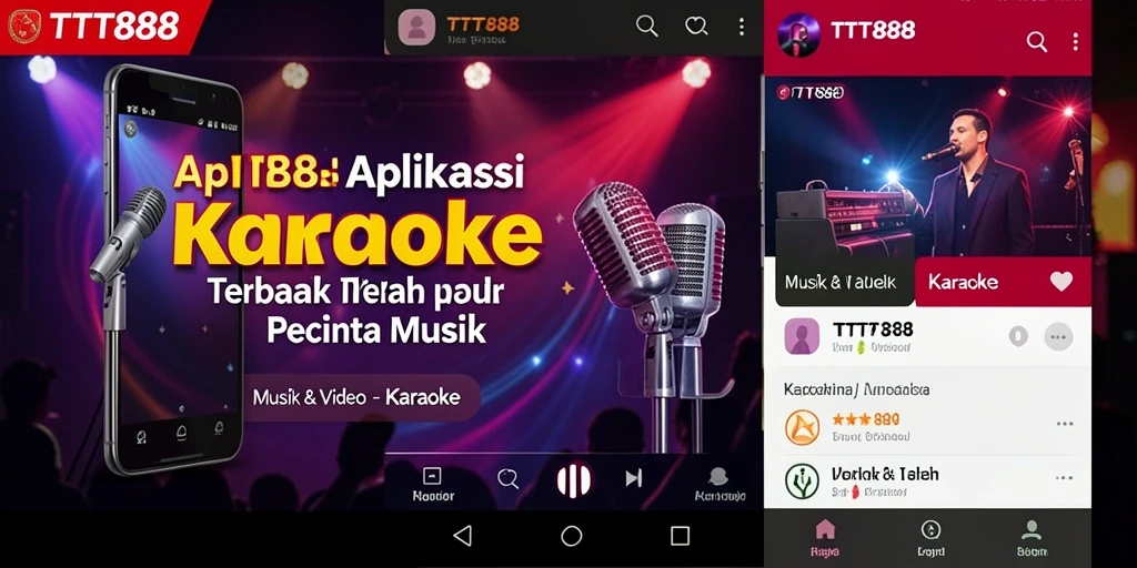 Tampilan antarmuka TTT888 yang sederhana dan menarik untuk karaoke.